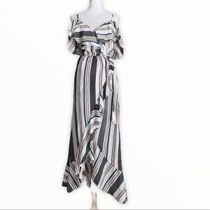 Hint of Blush Dress Size S Floral Maxi Dress